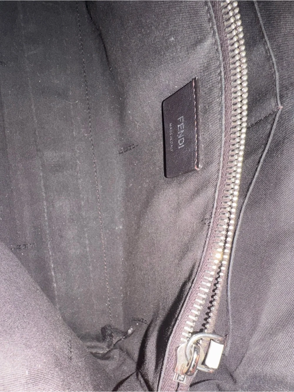 Fendi By The Way Satchel in Small, Dark Green Leather Crossbody with Pink Tag